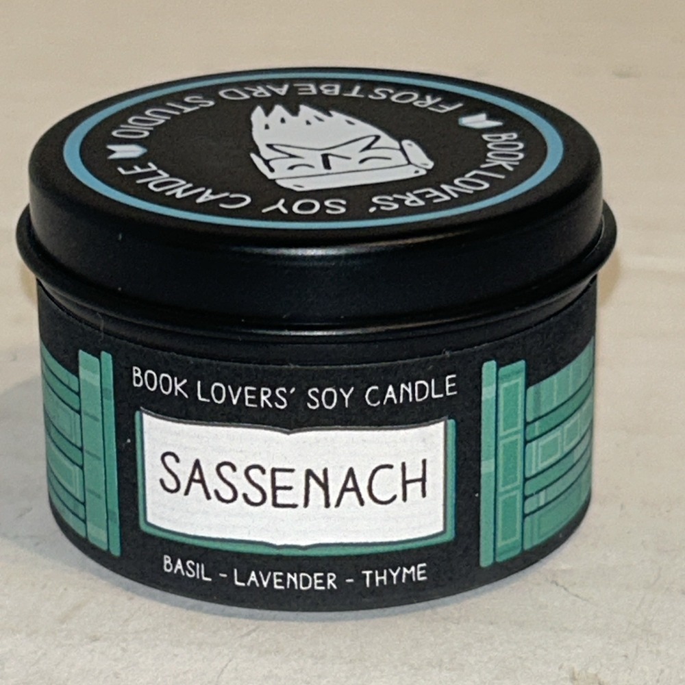 Frostbeard Studios‎ Book Candle "Sassenach" Seasonings Basil Thyme New A2